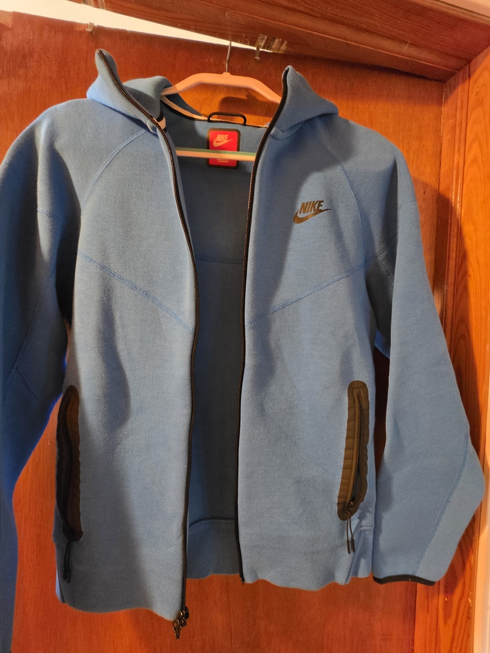 Nike Men’s Blue Full-Zip Hooded Tech Jacket